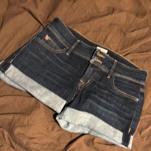 Hudson Jeans Blue Jean Shorts with Rolled Hems